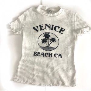Paper Crane waffle knit “Venice Beach” T-Shirt